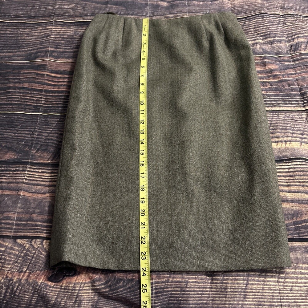 Bill Blass Womens Herringbone Straight Pencil Skirt Brown 12 Career Vintage USA - Picture 6 of 6